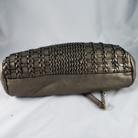 NWOT! Big Budda Pewter Pewter Weaved Small Bag - Picture 6 of 7